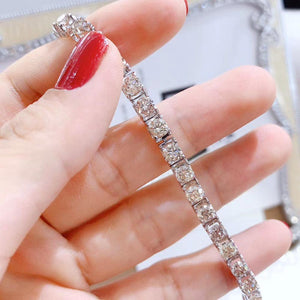 Bracelet AEAW & JEWELRY Diamond 11,505 carat, Clarity VS Color IJ,   Hip Hop Full Iced White Gold 18K AU750 , Trendy Style Special for Women