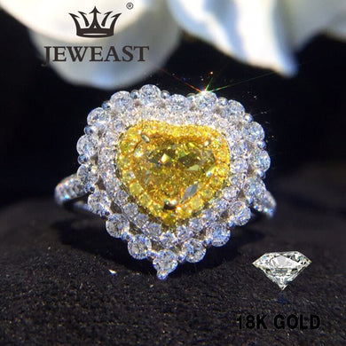 Natural Diamond 100% 18K gold 100% Nature diamond Main diamond 1.00ct Minor diamond 0.993ct 18K Gold Pure Gold Ring Beautiful Gemstone Ring Good Upscale Trendy Classic Party Fine Jewelry Hot Sell New 2020