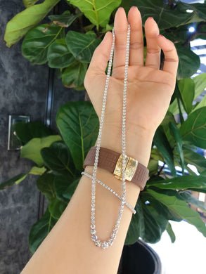 Necklaces Aazuo Women Customize 18K White Gold 132 Diamonds 6.0ct 42cm long